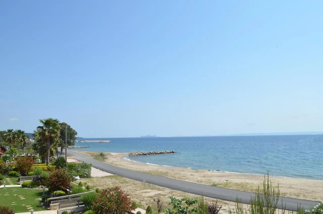 Lemon Beach Front Apartment, Nikiti location